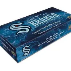 Hot Sale 👍 NHL Upper Deck Seattle Kraken Inaugural 2021-22 Season Trading Card Box [35 Card Commemorative Set] ✨
