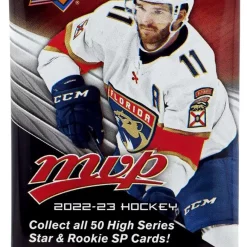 Cheap 💯 NHL Upper Deck 2022-23 MVP Hockey Trading Card BLASTER Pack [6 Cards, Exclusive Gold Script Parallels!] 🌟