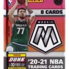 Best Pirce 👏 NBA Panini 2020-21 Prizm Mosaic 🏀 Basketball Trading Card MEGA Box Pack [8 Cards, Pink Fluorescent Prizms] 🎉