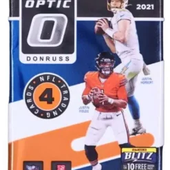 Best Pirce ✔️ NFL Panini 2021 Donruss Optic Football Trading Card BLASTER Pack [4 Cards] 😀