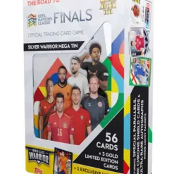 Cheapest ✔️ UEFA Match Attax 101 2021-22 Soccer The Road to the Finals Silver Warrior Mega Tin [World Class Warrior] 😍