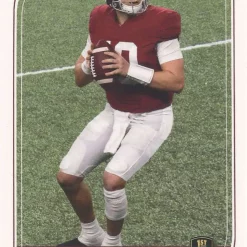 Flash Sale 🔔 NFL New England Patriots Mac Jones 1st Ever Glow Base Rookie Trading Card 👍