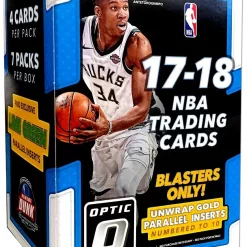 Flash Sale 👍 NBA Panini 2017-18 Donruss Optic 🏀 Basketball Trading Card BLASTER Box [7 Packs] 👏