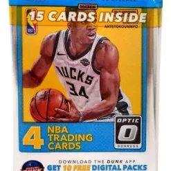 Top 10 🛒 NBA Panini 2017-18 Donruss Optic 🏀 Basketball Trading Card VALUE Pack [15 Cards!] 🎉