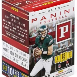 Best Pirce ⌛ NFL Panini 2018 Football Trading Card BLASTER Box [11 Packs] 💯