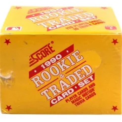Wholesale 😉 MLB 1990 Score ⚾ Baseball Cards 1990 Rookie & Traded Trading Card Set [Factory Sealed] 😍