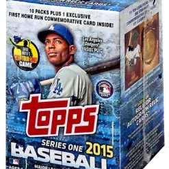 Best Pirce 👏 MLB Topps 2015 Series 1 ⚾ Baseball Trading Card BLASTER Box [10 Packs + 1 Home Run Card] 🎁