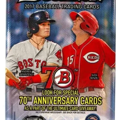 Brand new 🧨 MLB Topps 2017 Bowman ⚾ Baseball Trading Card Pack [10 Cards] 👏