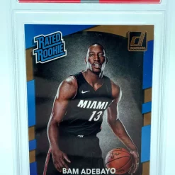 Coupon 🛒 NBA 2017 Donruss 🏀 Basketball PSA 9 Bam Adebayo Graded Single Sports Card #188 ✨