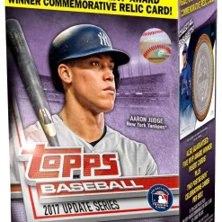 Top 10 🔔 MLB Topps 2017 Update ⚾ Baseball Trading Card BLASTER Box [10 Packs + 1 MVP Award Relic Card] 👍