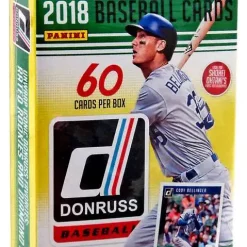 Best deal 🛒 MLB Panini 2018 Donruss ⚾ Baseball Trading Card HANGER Box [60 Cards, 5 Holo Green Parallels] ✔️