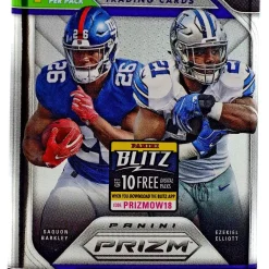Brand new 🤩 NFL Panini 2018 Prizm Football Trading Card RETAIL Pack [4 Cards] 🥰