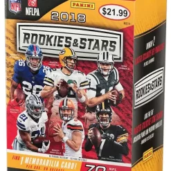 Best reviews of 🎁 NFL Panini 2018 Rookies & Stars Football Trading Card BLASTER Box [7 Packs, 1 Memorabilia Card] 🧨