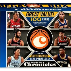 Outlet 👏 NBA Panini 2019-20 Chronicles 🏀 Basketball Trading Card MEGA Box [20 Packs] 😀