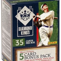 Best Pirce 🎉 MLB Panini 2019 Diamond Kings ⚾ Baseball Trading Card BLASTER Box [6 Packs + 1 Bonus Pack] 🤩