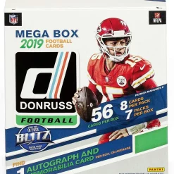 Best Pirce 🔔 NFL Panini 2019 Donruss Football Trading Card MEGA Box [7 Packs, 1 Autograph OR Memorabilia Card] 🎁