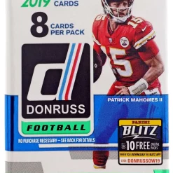 Buy ✨ NFL Panini 2019 Donruss Football Trading Card MEGA Box Pack [8 Cards] ✨