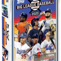 Cheapest 🎉 MLB Topps 2020 Big League ⚾ Baseball Trading Card COLLECTOR Box [5 Packs + 1 Super7 Figurine] 🔥