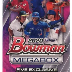 Budget 😉 MLB Topps 2020 Bowman ⚾ Baseball Trading Card MEGABOX Pack [5 Exclusive Chrome Cards] 🌟