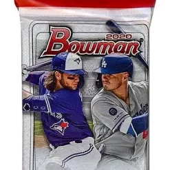 Deals ✨ MLB Topps 2020 Bowman ⚾ Baseball Trading Card VALUE Pack [2 Packs + 5 Exclusive Camo Parallel Cards] 🎉