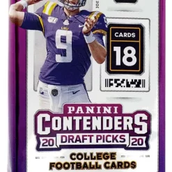 Best Pirce 💯 NFL Panini 2020 Contenders Draft Picks Football Trading Card HOBBY Pack [18 Cards] ⌛