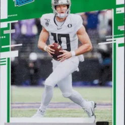 Cheapest 🥰 NFL 2020 Chronicles Draft Picks Donruss Justin Herbert Single Sports Card #4 [Rated Rookie Card] ⌛