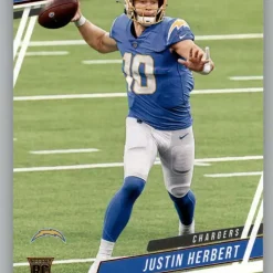 Coupon 👍 NFL 2020 Chronicles Prestige Justin Herbert Single Sports Card #303 [Rookie Card] ❤️