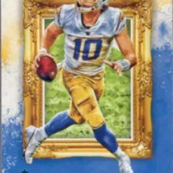 Coupon ⭐ Chronicles Gridiron Kings Football 2020 Justin Herbert Single Sports Card GK-3 [Rookie Card, Teal] 👍