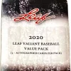 Buy ⌛ MLB 2020 Valiant ⚾ Baseball Exclusive Trading Card VALUE Pack [3 Autographs] 🥰
