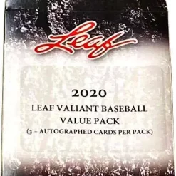 Buy ⌛ MLB 2020 Valiant ⚾ Baseball Exclusive Trading Card VALUE Pack [3 Autographs] 🥰