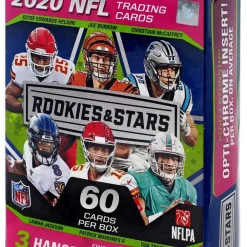 Brand new 🥰 NFL Panini 2020 Rookies & Stars Football Trading Card HANGER Box [60 Cards] ✨