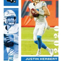 Buy 😀 NFL 2020 Panini Chronicles Football Justin Herbert Single Sports Card #53 [Rookie Card] 💯