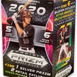 Wholesale 😍 MLB Panini 2020 Prizm Draft Picks ⚾ Baseball Trading Card BLASTER Box [6 Packs] 💯