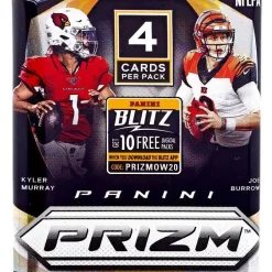 Brand new 😀 NFL Panini 2020 Prizm Football Trading Card Pack [4 Cards] ❤️