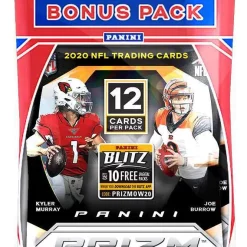 Hot Sale 🔔 NFL Panini 2020 Prizm Football Trading Card CELLO Pack [15 Cards] 🌟