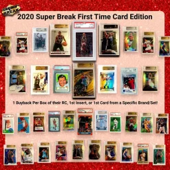 New ⭐ Sports 2020 FIRST Time Card Edition Trading Card Box [1 GRADED BuyBack Card Per Box] 🎁