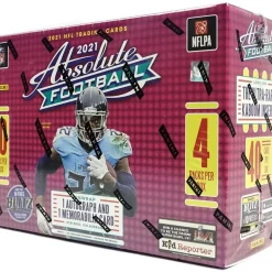Best Pirce 🤩 NFL Panini 2021 Absolute Football Trading Card MEGA Box [4 Packs, Red Parallels] 🥰