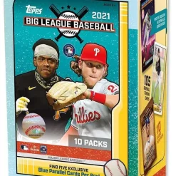 Best Sale 💯 MLB Topps 2021 Big League ⚾ Baseball Trading Card BLASTER Box [10 Packs] ❤️