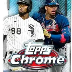 Promo 😀 MLB Topps 2021 Chrome ⚾ Baseball Trading Card RETAIL Pack [4 Cards] ⭐