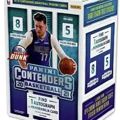 Best Sale 🔔 NBA Panini 2020-21 Contenders 🏀 Basketball Trading Card BLASTER Box [5 Packs, 1 Autograph OR Memorabilia Card] 😀