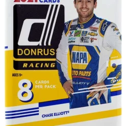 New 🤩 NASCAR Panini 2021 Donruss Racing Trading Card HOBBY Pack [8 Cards] ⭐