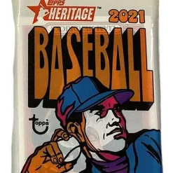 Wholesale 👏 MLB Topps 2021 Heritage ⚾ Baseball Trading Card VALUE Pack [20 Cards] 💯
