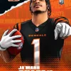 Deals ⌛ NFL Cincinatti Bengals 2021 Instant Draft Night Illustrations Football Ja'Marr Chase Trading Card 😀