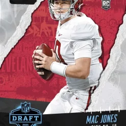 New 💯 NFL New England Patriots 2021 Instant Draft Night Football Mac Jones Trading Card 👍