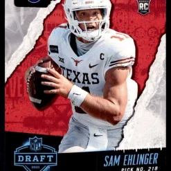 Discount 🔥 NFL 2021 Instant Draft Night Football Sam Ehlinger Trading Card #37 [/886] 🔥
