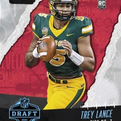 Wholesale 😀 NFL San Francisco 49ers 2021 Instant Draft Night Football Trey Lance Trading Card 👍