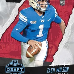 Best deal 🎉 NFL New York Jets 2021 Instant Draft Night Football Zach Wilson Trading Card 🎉