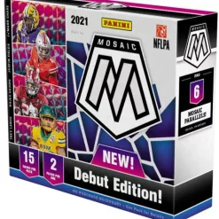 Best deal 🥰 NFL Panini 2021 Mosaic Draft Picks Football Exclusive Trading Card HOBBY Box [Debut Edition, 2 Packs, 2 Autographs] 🌟