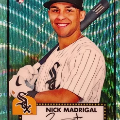 Flash Sale 🛒 MLB Topps 2021 Chrome Platinum Anniversary ⚾ Baseball Nick Madrigal Trading Card #20 [Autograph] 👏