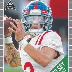 Best Pirce 🤩 Leaf 2021 Pro Set Prospect Football Matt Corral Trading Card ["ARC" Amateur Rookie Card] 👏